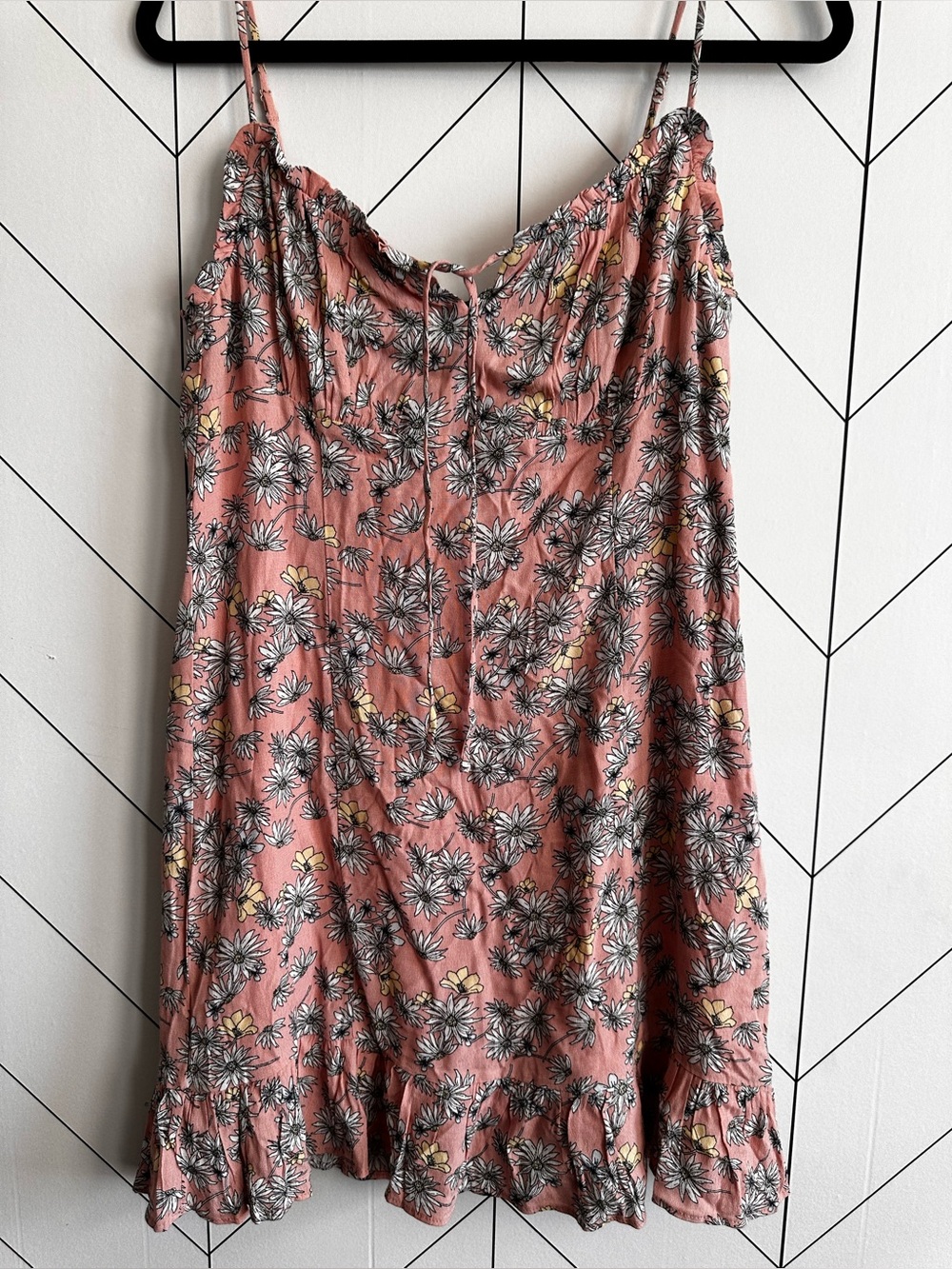 Sophie Rue Pink Floral Spaghetti Strap Sundress